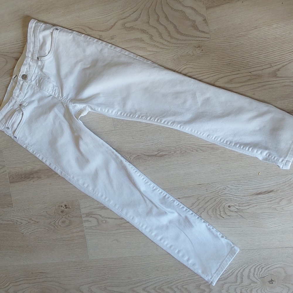 Else Skinny Ankle Jean, mid rise waist 28, Size 4, white